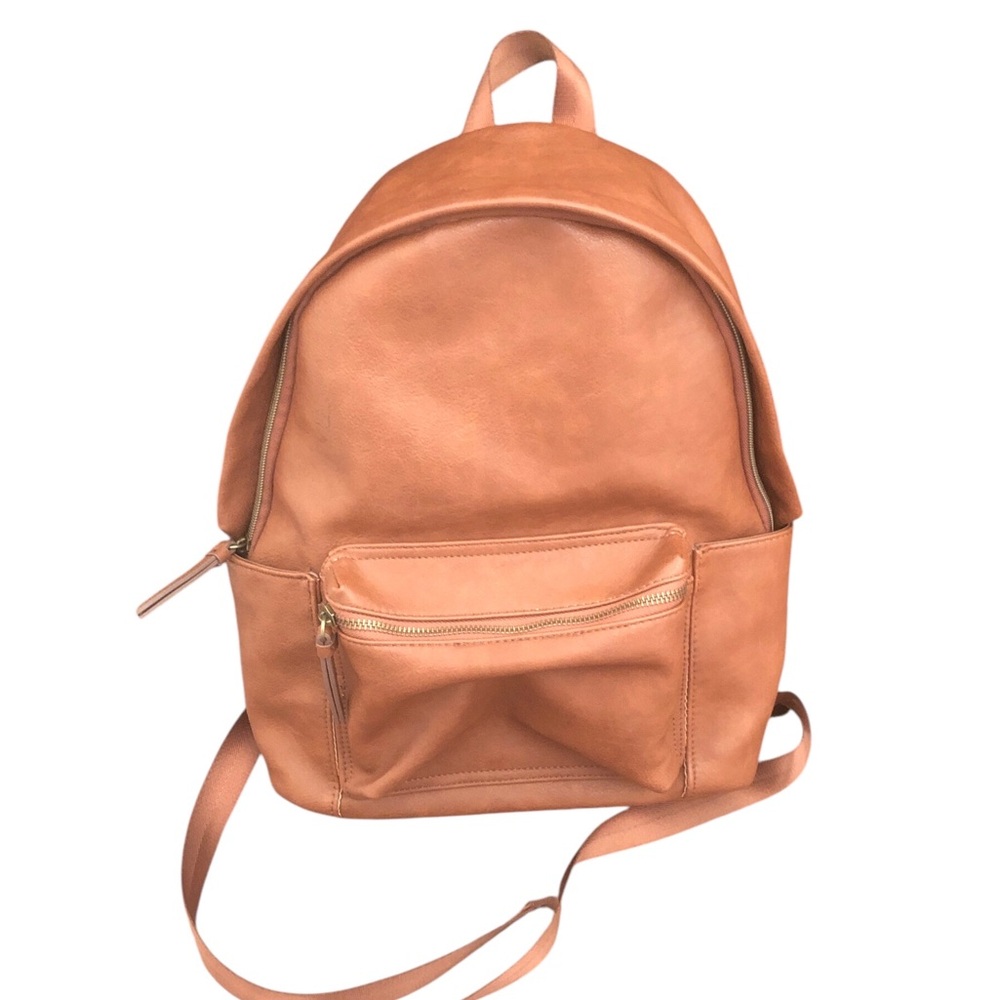 Sonoma Goods For Life Fashionable Teal Brown Faux Leather Backpack